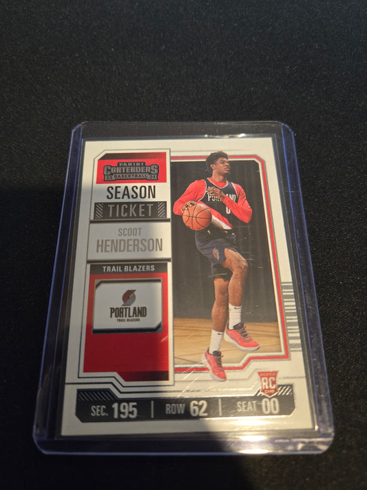 Scoot Henderson Panini Contenders Season Ticket Rookie #27