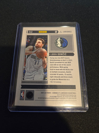 Luka Doncic Panini Luminance #242