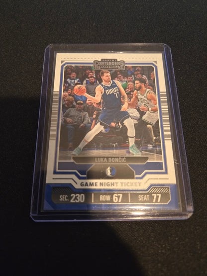 Luka Doncic Panini Contenders Game Night Ticket #21