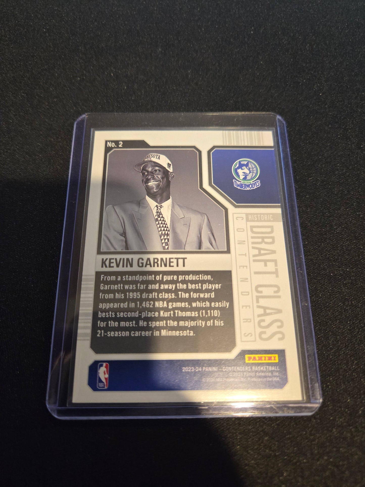 Kevin Garnett Panini Contenders Draft Class #2