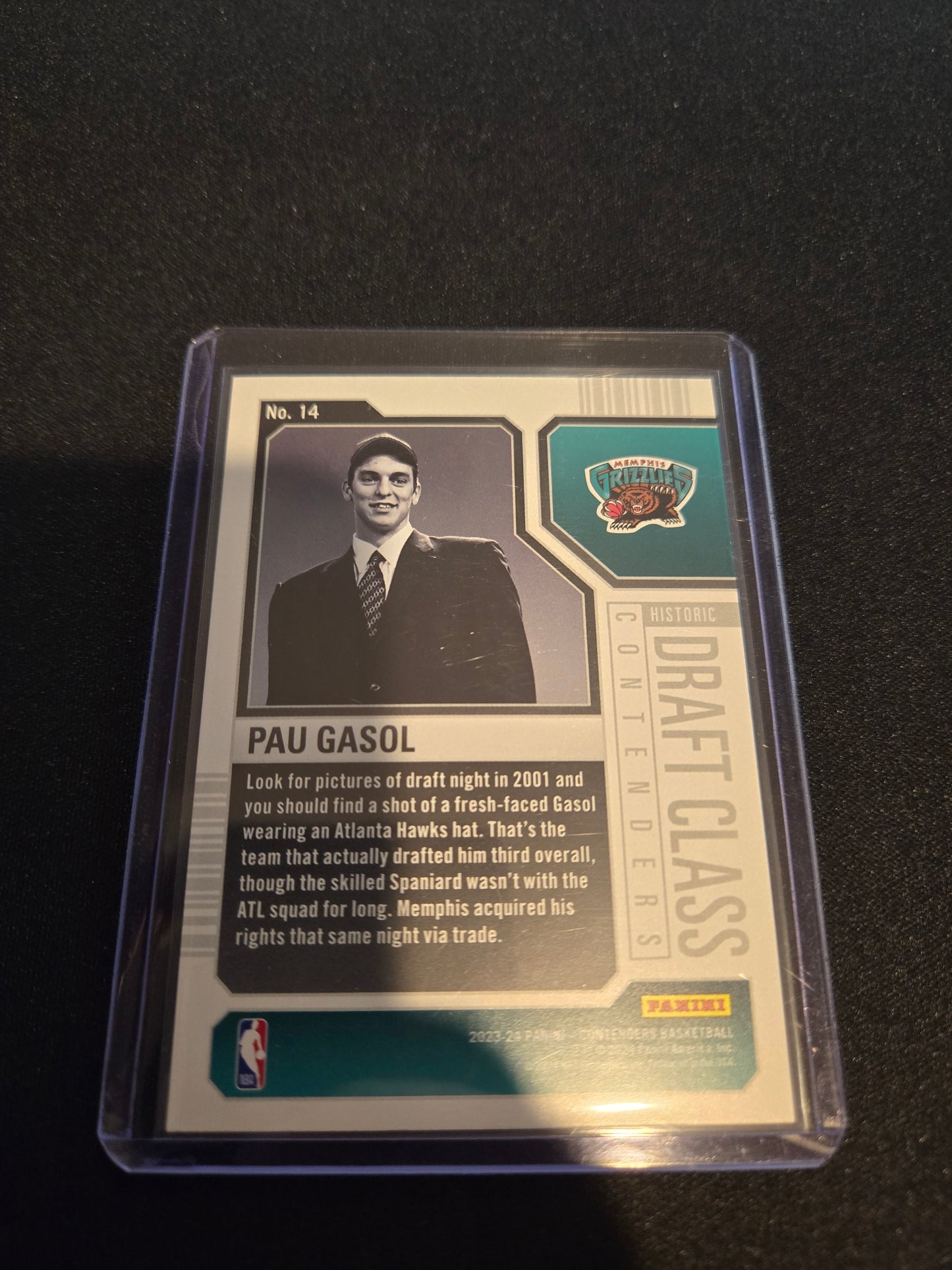 Pau Gasol Panini Contenders Draft Class #14