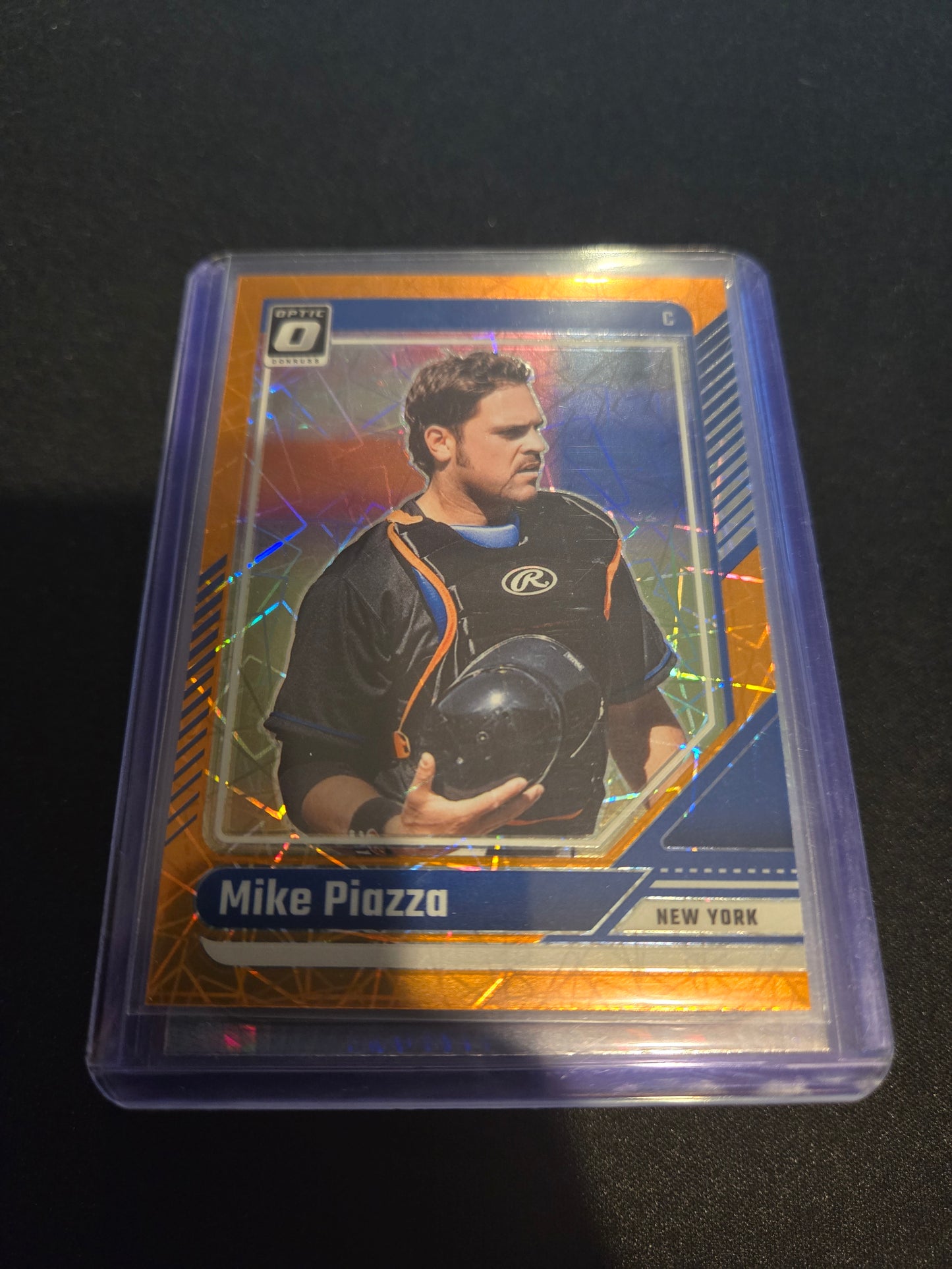 Mike Piazza Donruss Optic (Orange Velocity) #92