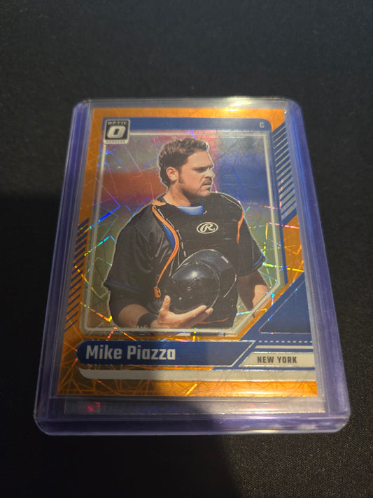 Mike Piazza Donruss Optic (Orange Velocity) #92