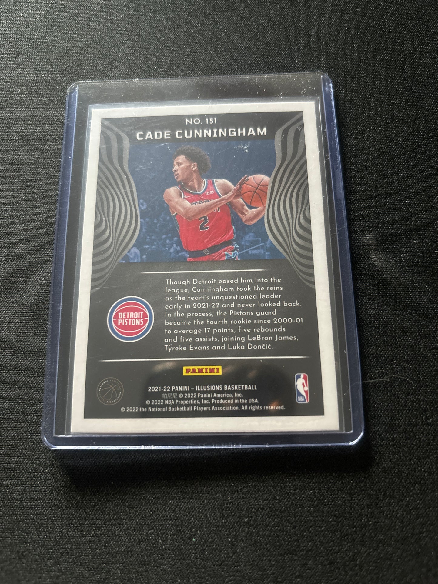 Cade Cunningham Panini Illusions Rookie #151