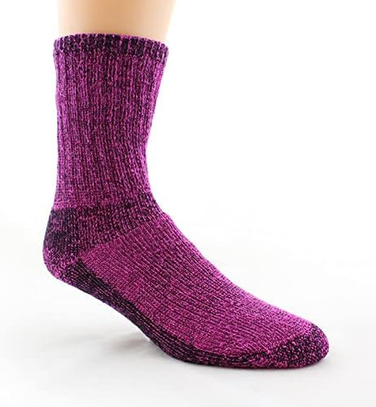 Alpaca Survival Socks, Fuchsia Pink (Medium)