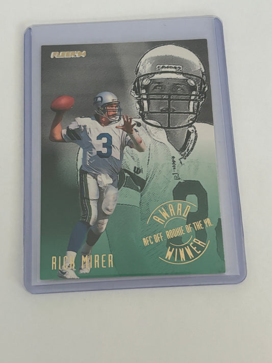 Rick Mirer Fleer Award Winner 2 of 5