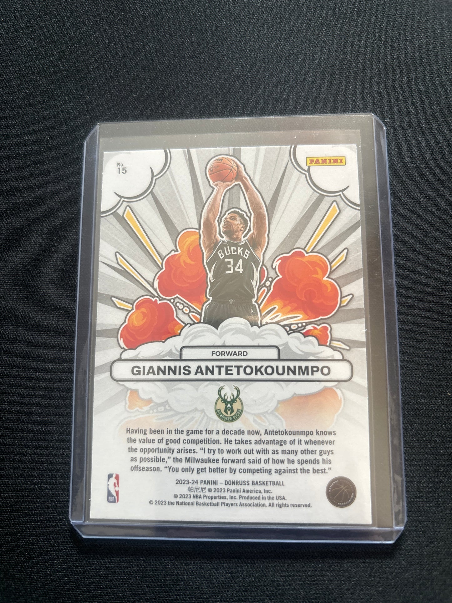 Giannis Antetokounmpo Donruss Bomb Squad #15