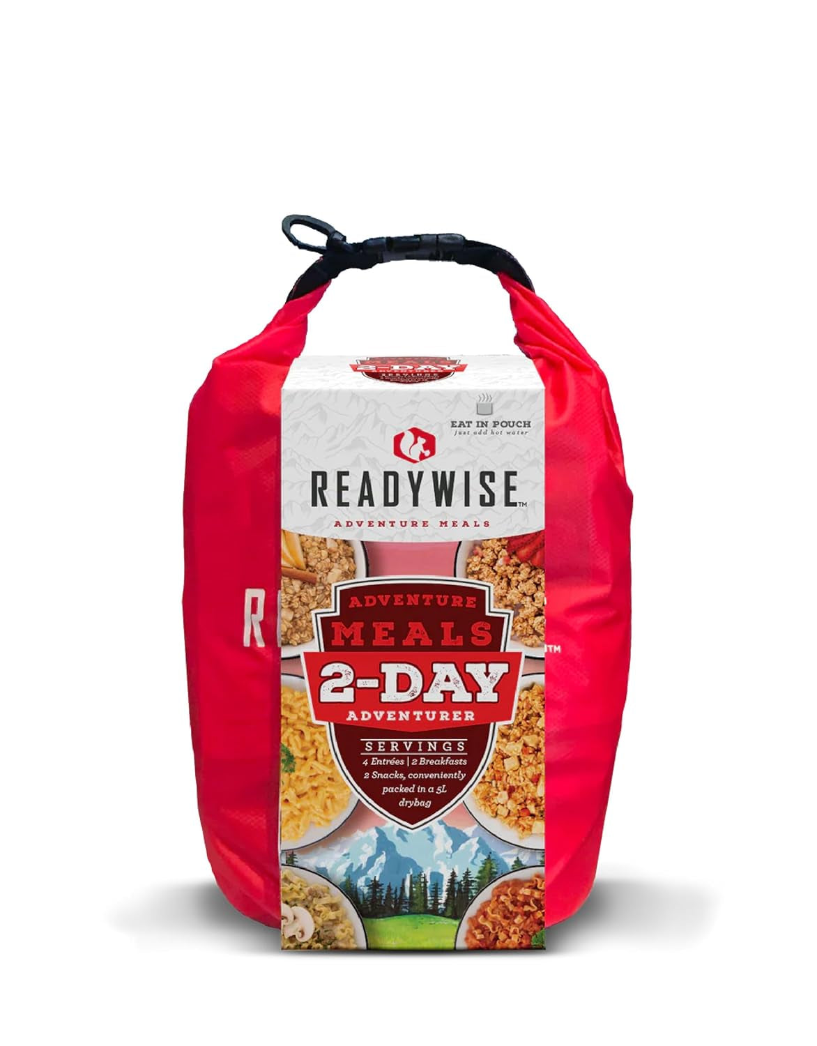 2-Day Adventure Bag | Freeze-Dried Backpacking & Camping Food | Waterproof Dry Bag | 23 Servings