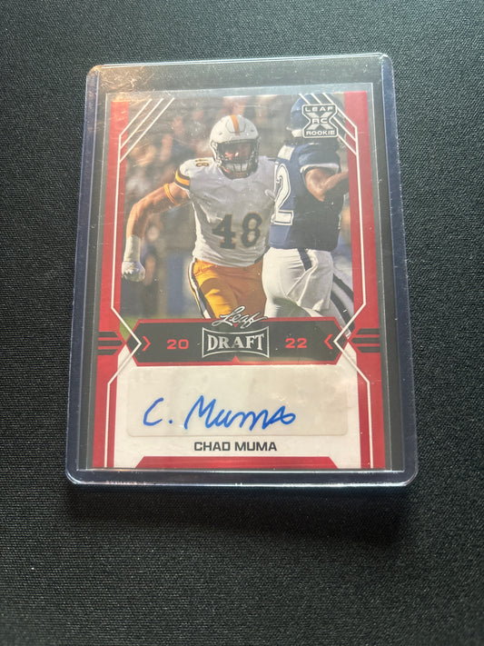 Chad Muma Leaf Draft Signature Rookie BA-CM1