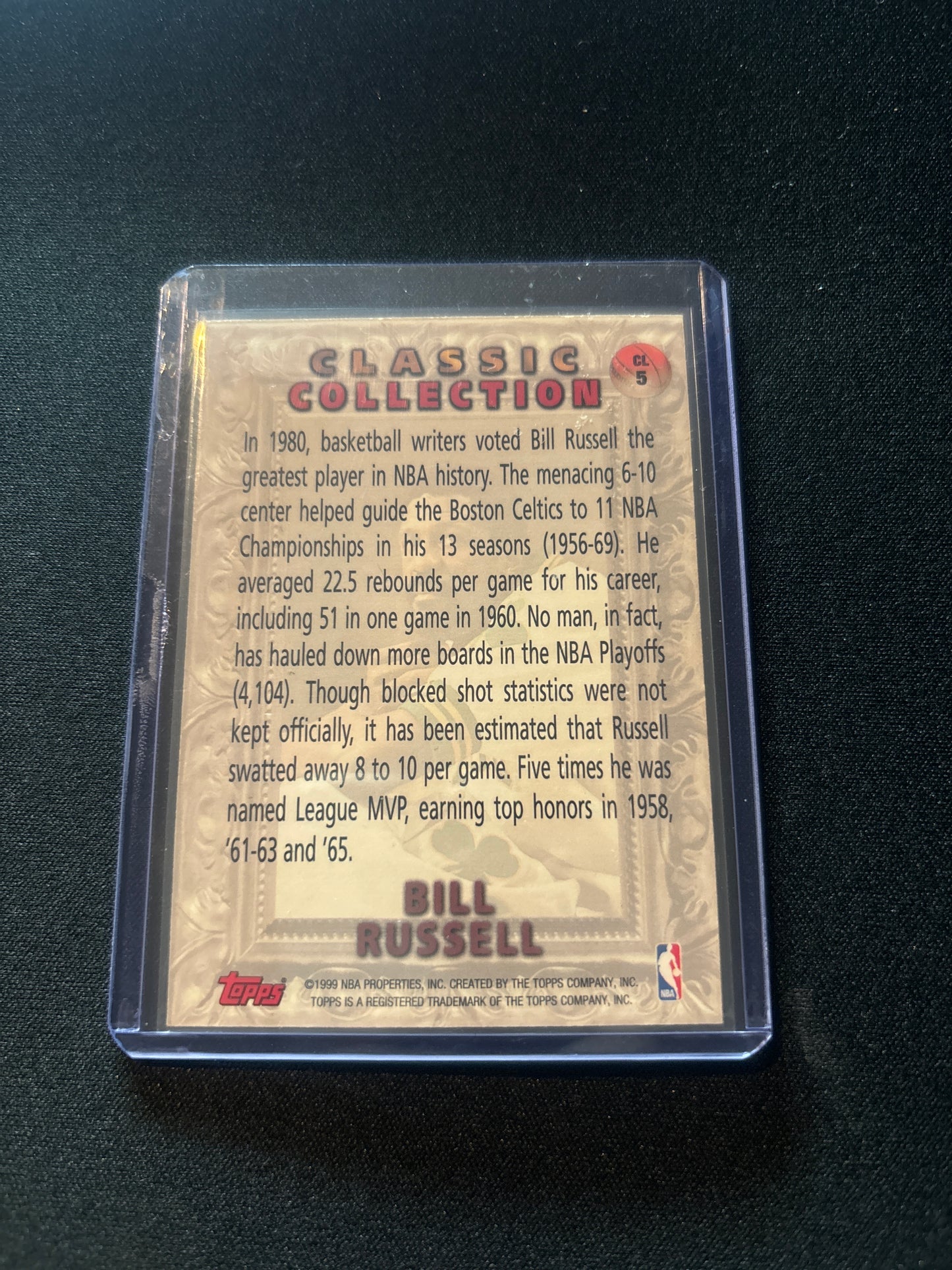 Bill Russell Topps CL5