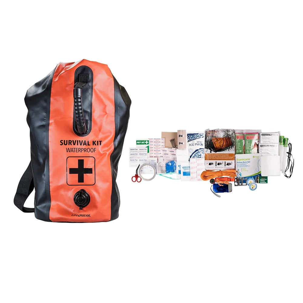 Life Gear 2 Person 72 Hour Survival Kit and Dry Bag