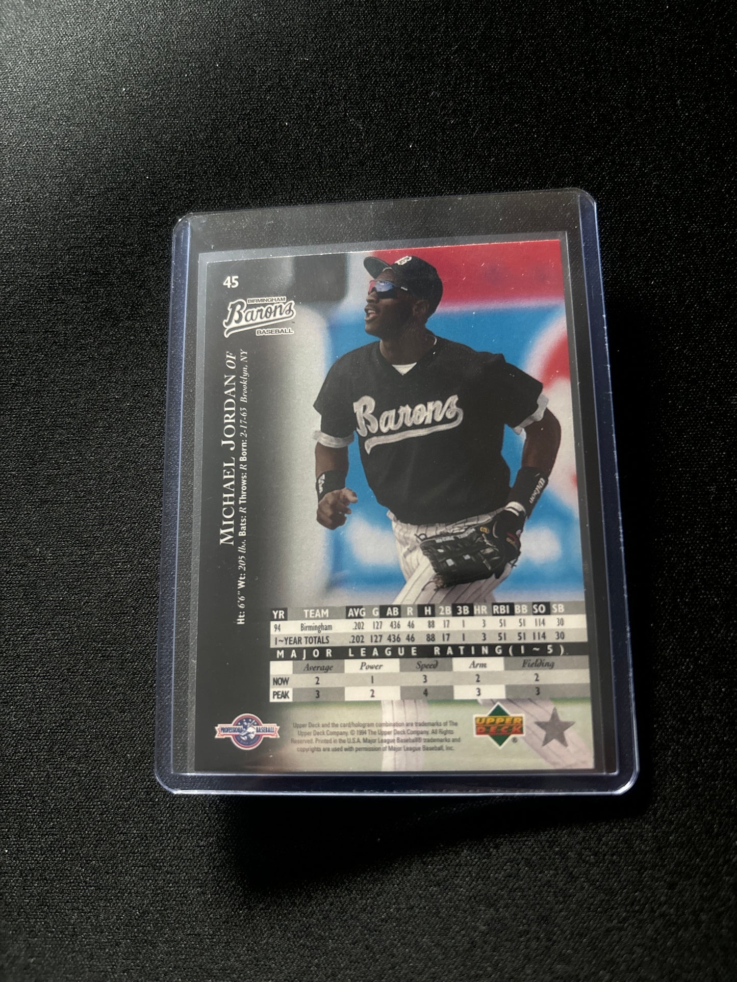 Michael Jordan Upper Deck Top Prospect #45