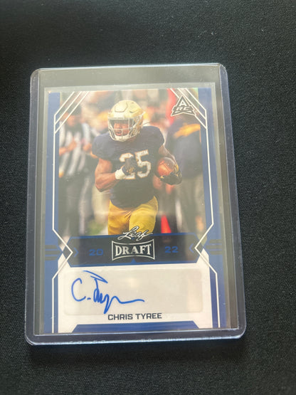 Chris Tyree Leaf Draft Signature BA-CT2