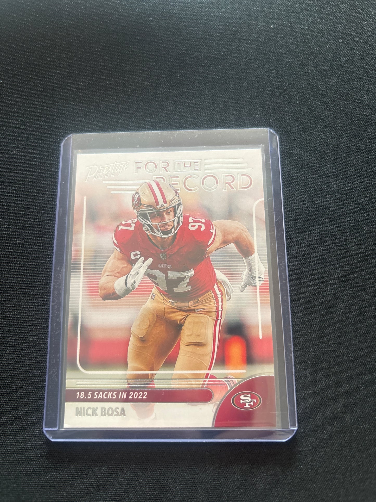 Nick Bosa Panini Prestige For the Record #13