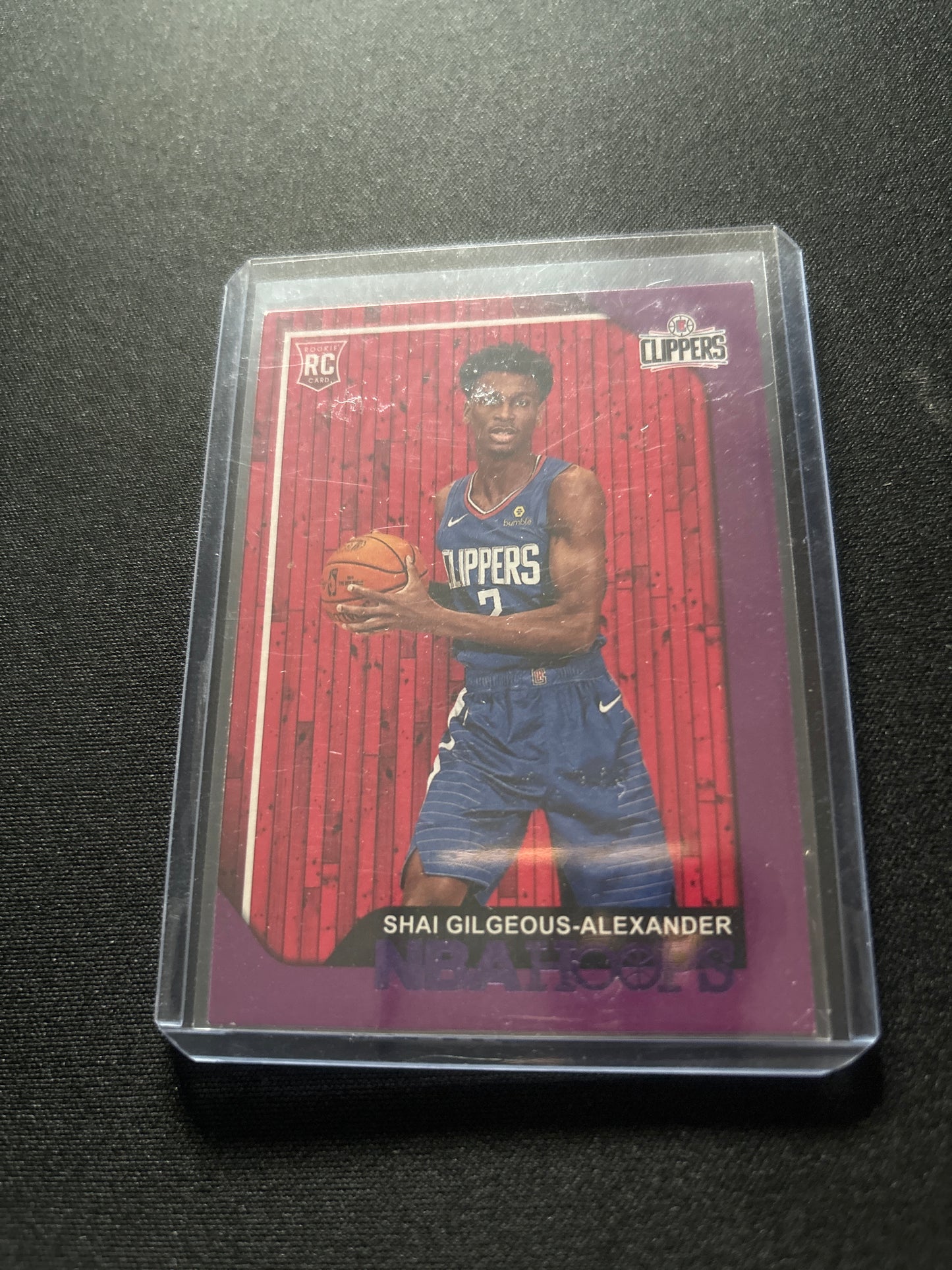 Shai Gilgeous-Alexander NBA Hoops Rookie #262 (Purple)