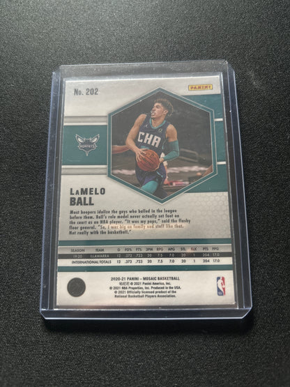 LaMelo Ball Panini Mosaic Rookie #202 (Mosaic)