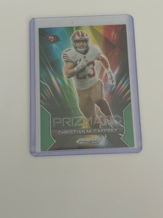 Christian McCaffrey Panini Prizm Prizmatic (green) #14