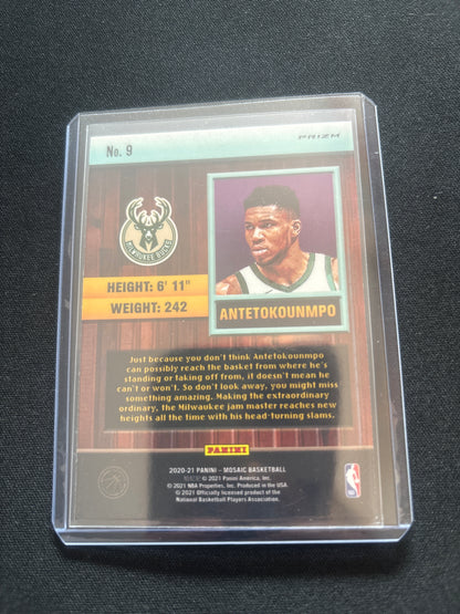 Giannis Antetokounmpo Panini Mosaic Jam Masters (Green Mosaic) #9