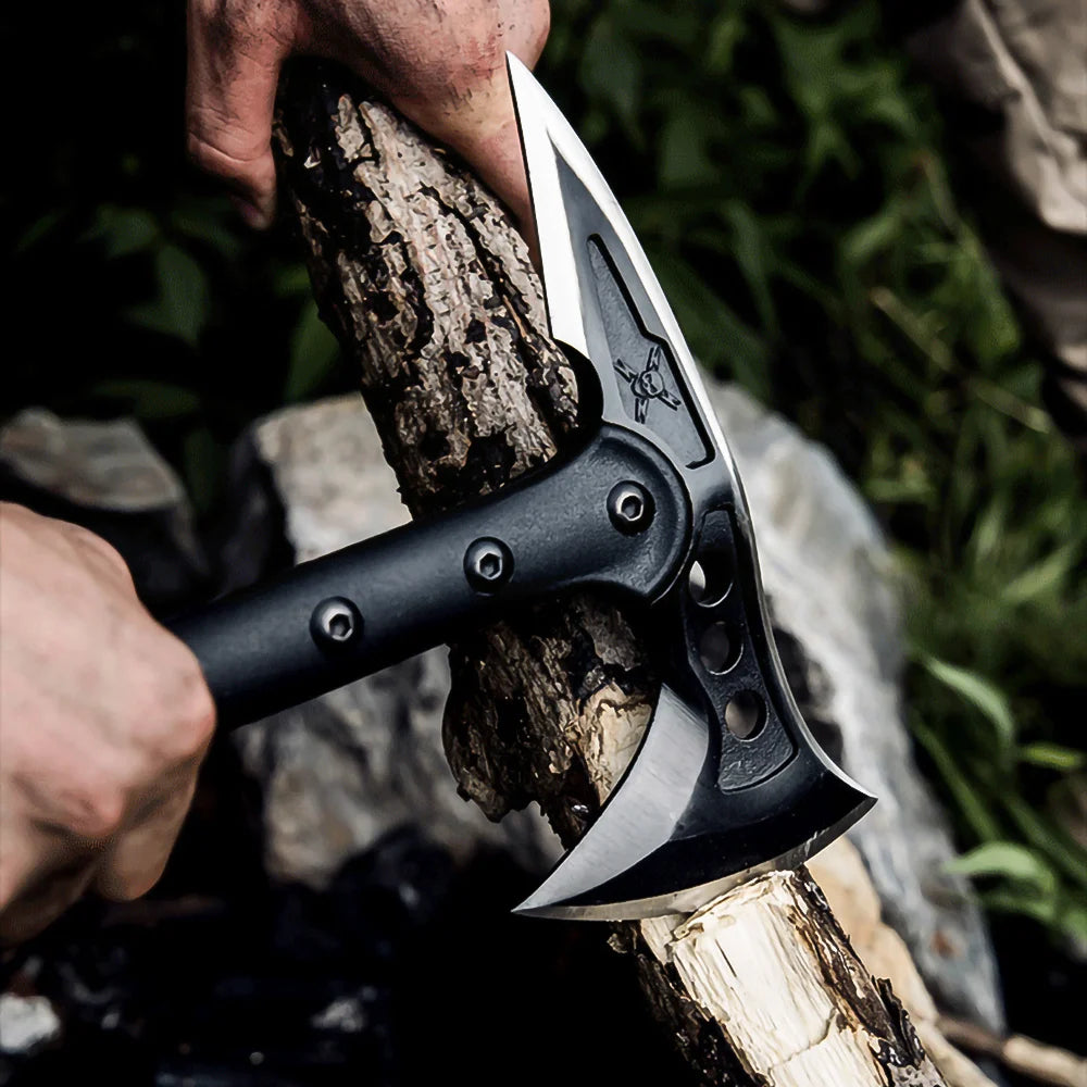 ABS Handle Tactical Axe Outdoor Camping Survival Axe Chopping Trees Self-Defense Multi-Function Rescue High-End Axe