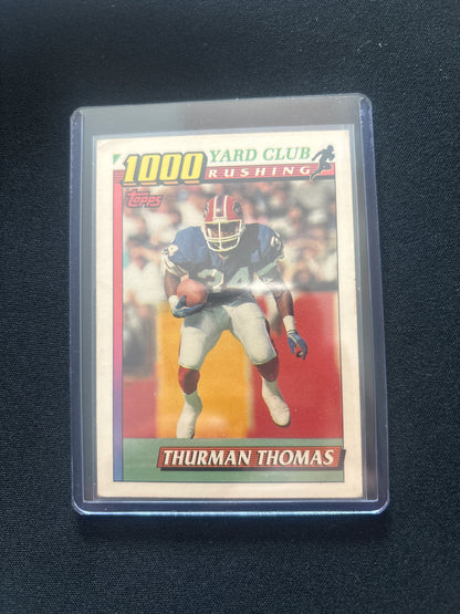 Thurman Thomas Topps 1000 Yard Rushing Club #3