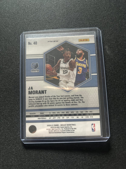 JA Morant Panini Mosaic #40 (Silver)