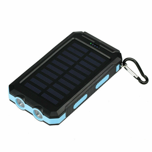 10,000Mah Dual USB Portable Solar Battery Charger Solar Power Bank for Phone