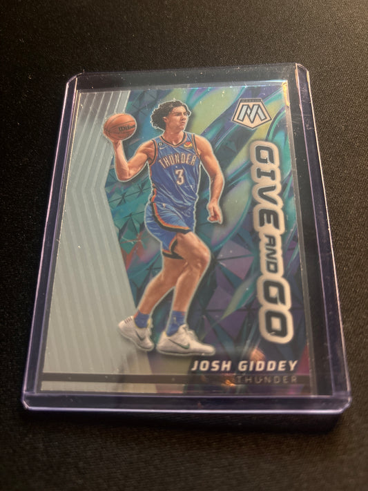 Josh Giddey Panini Mosaic Give and Go #7