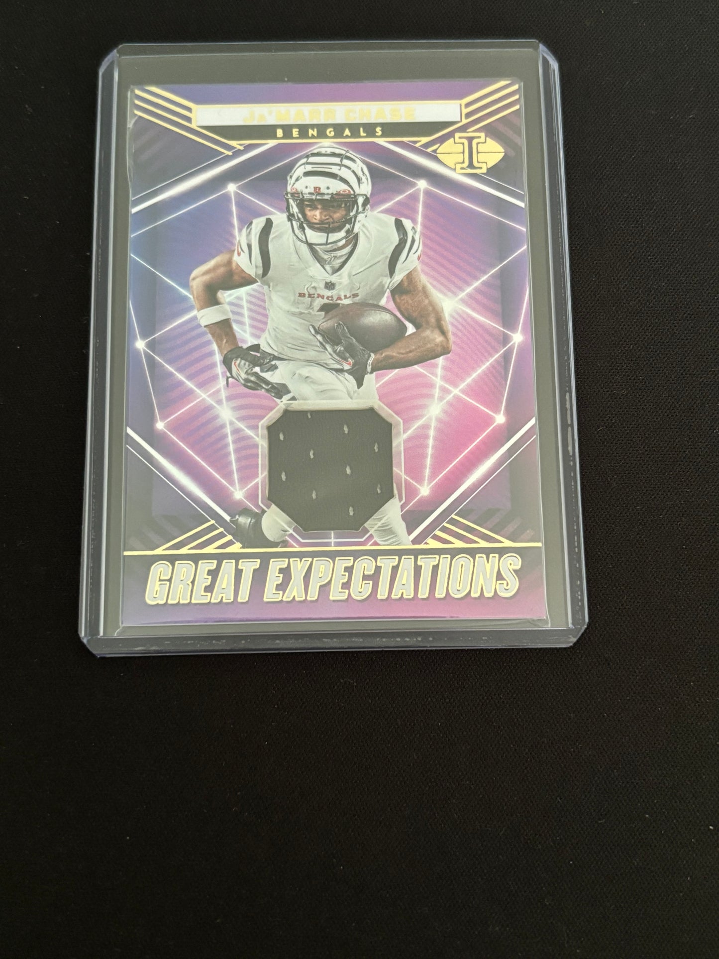 Ja'Marr Chase Panini Illusions Great Expectations Patch GE-JCH