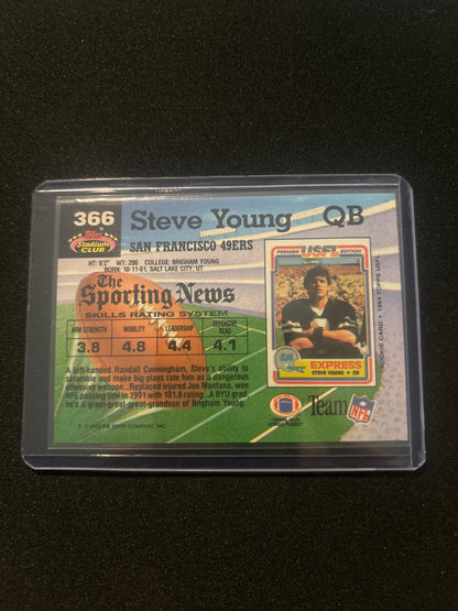 Steve Young Topps Stadium Club #366