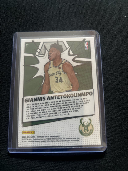 Giannis Antetokounmpo Donruss Optic My House #2