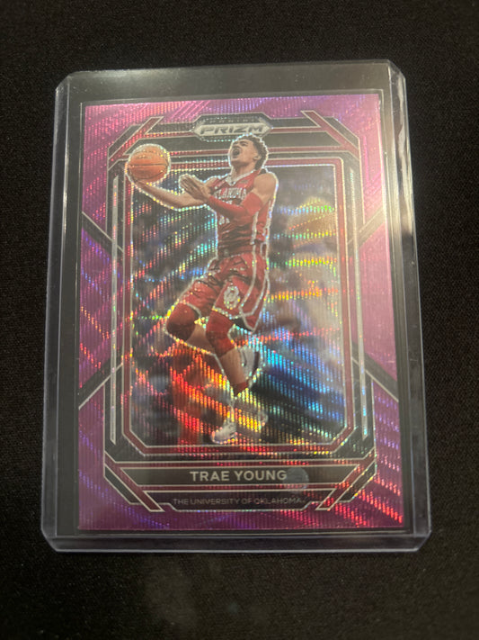 Trae Young Panini Prizm (Purple) #54