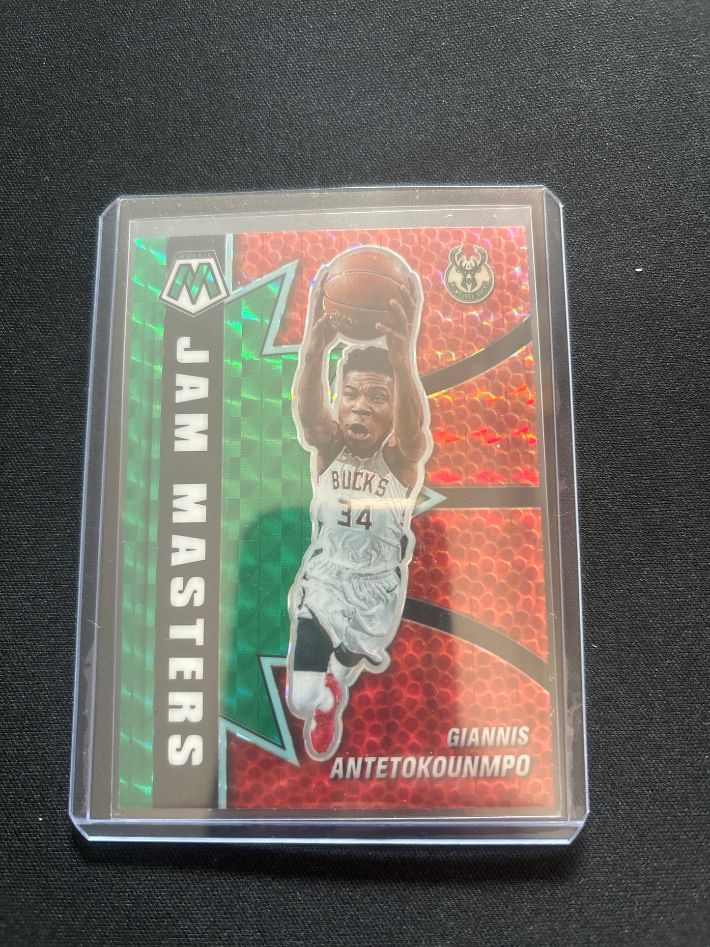 Giannis Antetokounmpo Panini Mosaic Jam Masters (Green Mosaic) #9