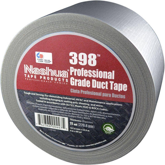 4 In. X 60 Yds. 398 All-Weather Silver HVAC Duct Tape