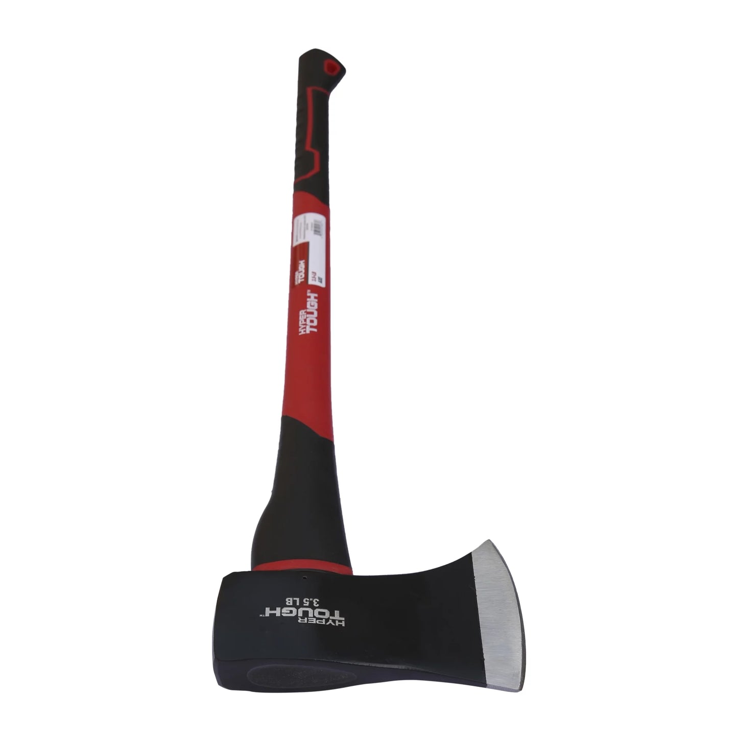 3.5 Lb Single Bit Axe with Red & Black Double Injection Fiberglass 34" Handle