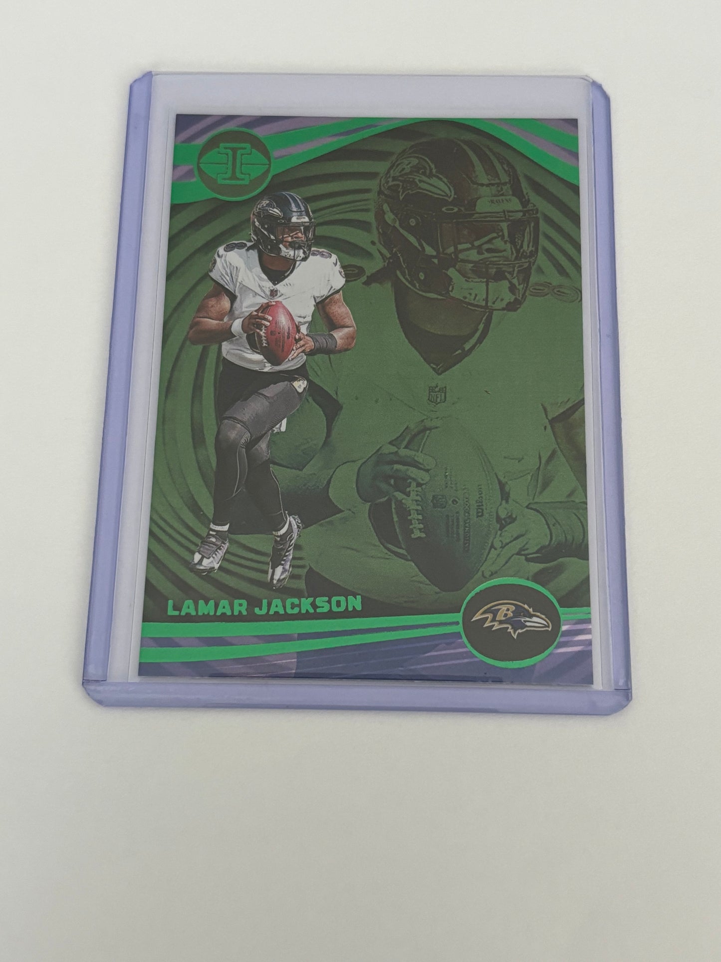 Lamar Jackson Panini Illusions (Emerald) #8