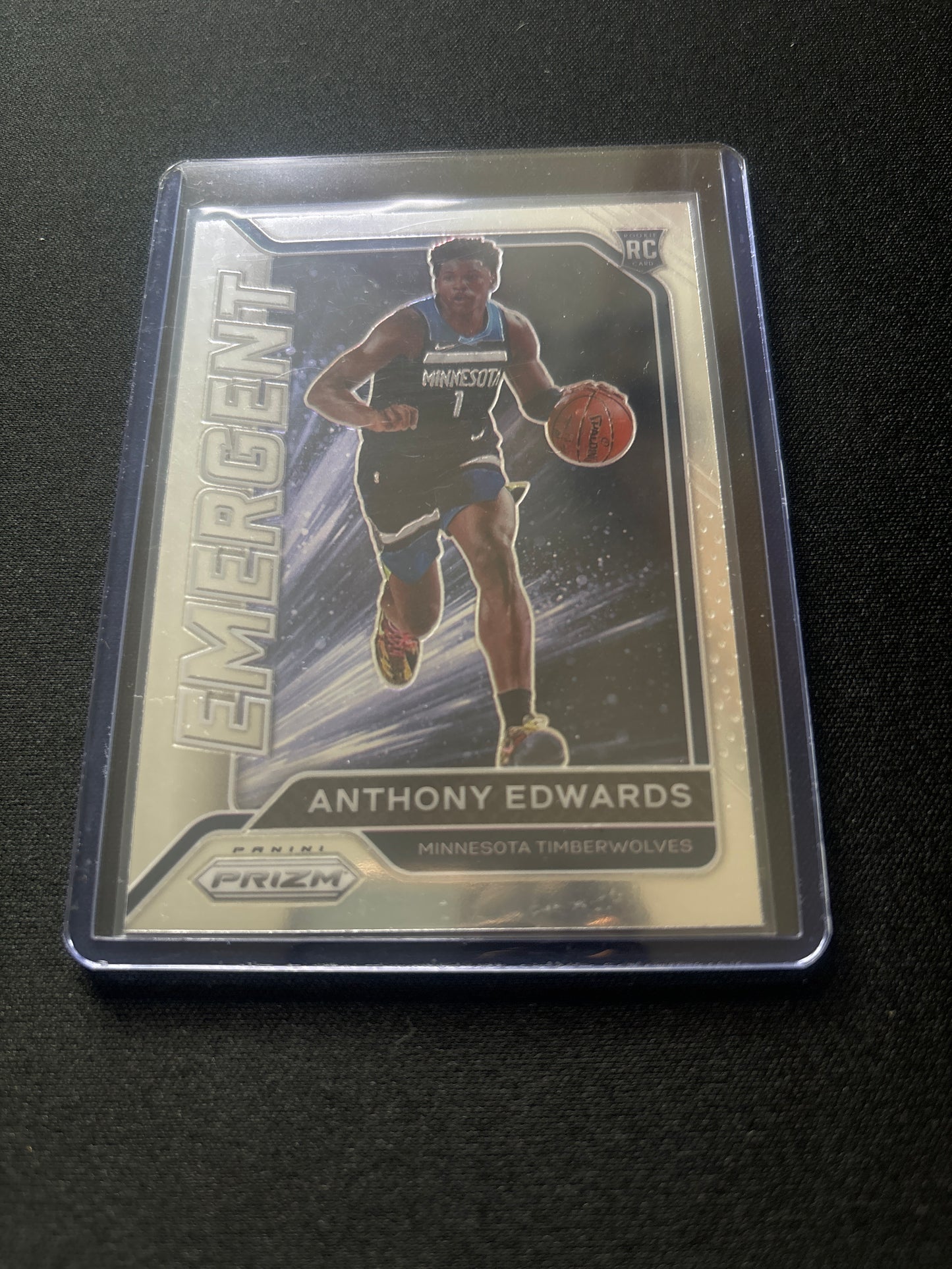 Anthony Edwards Panini Prizm Emergent Rookie #3