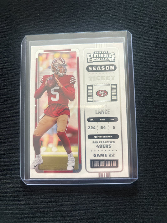 Trey Lance Panini Contenders #82