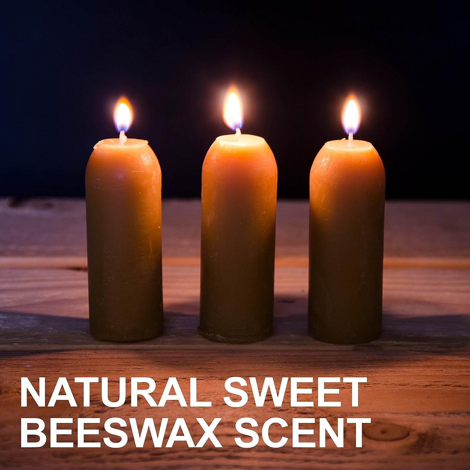 12-Hour Natural Beeswax Candles - Candle Lantern