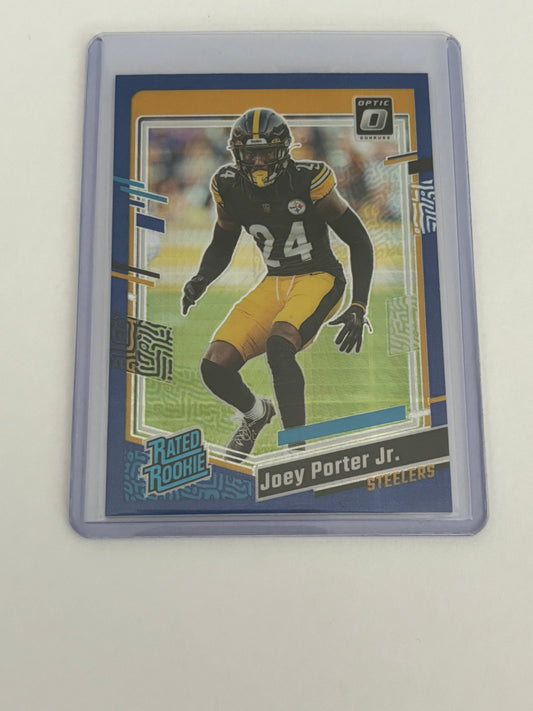 Joey Porter Jr. Donruss Optic Rookie (Blue Hyper) #287