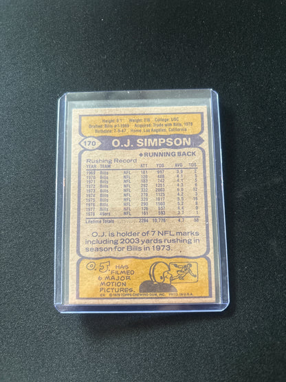 OJ Simpson 79 Topps #170