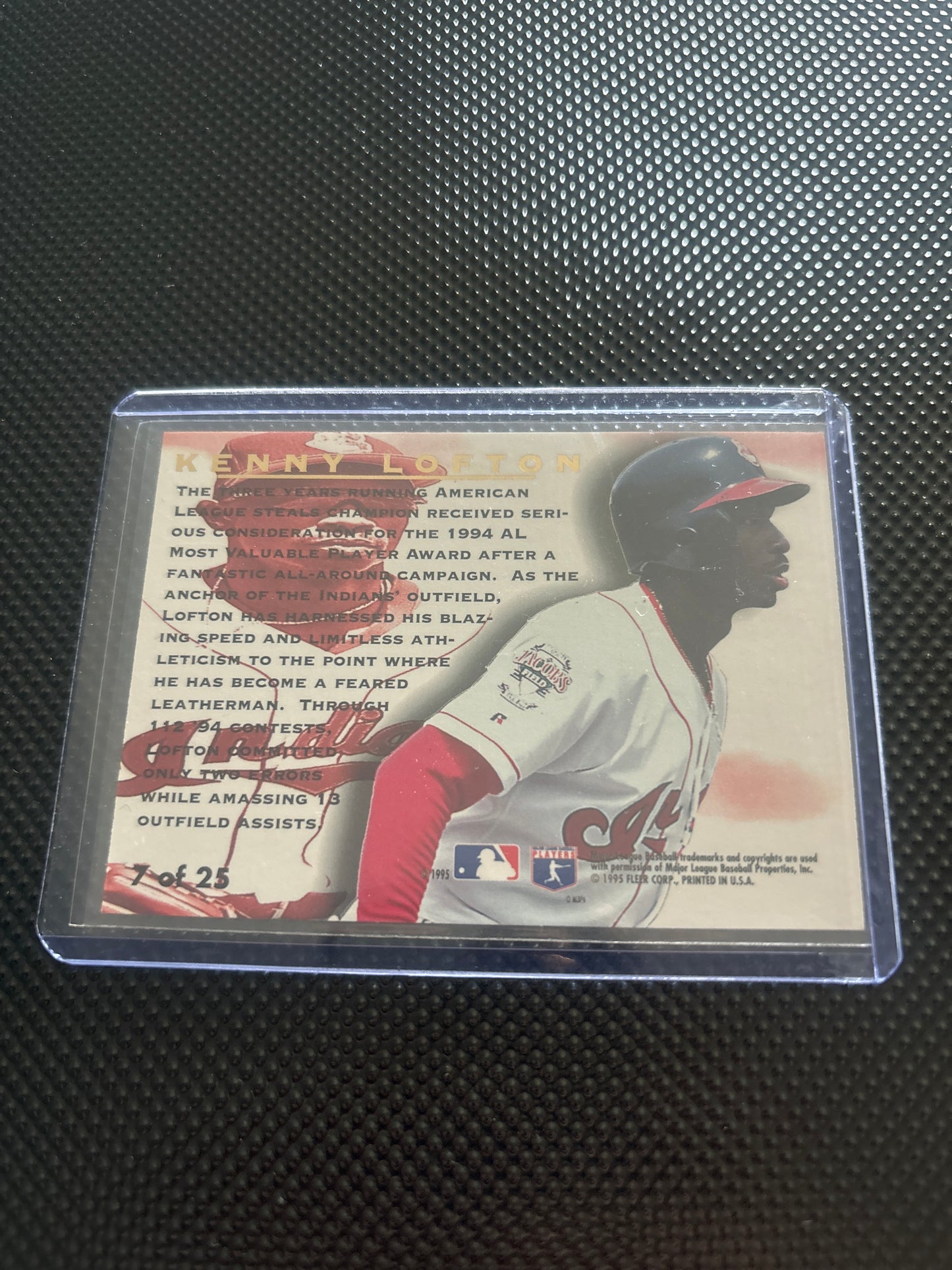 Kenny Lofton Fleer Ultra Award Winner 7 of 25