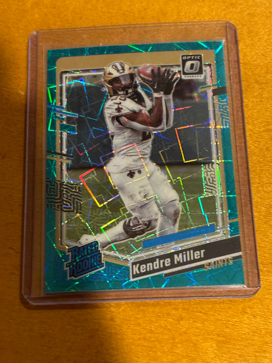 Kendre Miller Donruss Optic Rookie (Green Velocity Prizm) #284