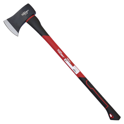 3.5 Lb Single Bit Axe with Red & Black Double Injection Fiberglass 34" Handle