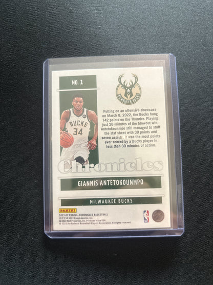 Giannis Antetokounmpo Panini Chronicles #1