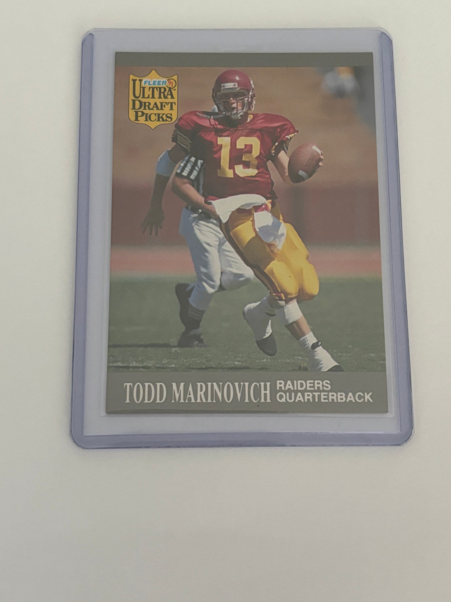 Todd Marinovich Fleer Ultra Rookie #287