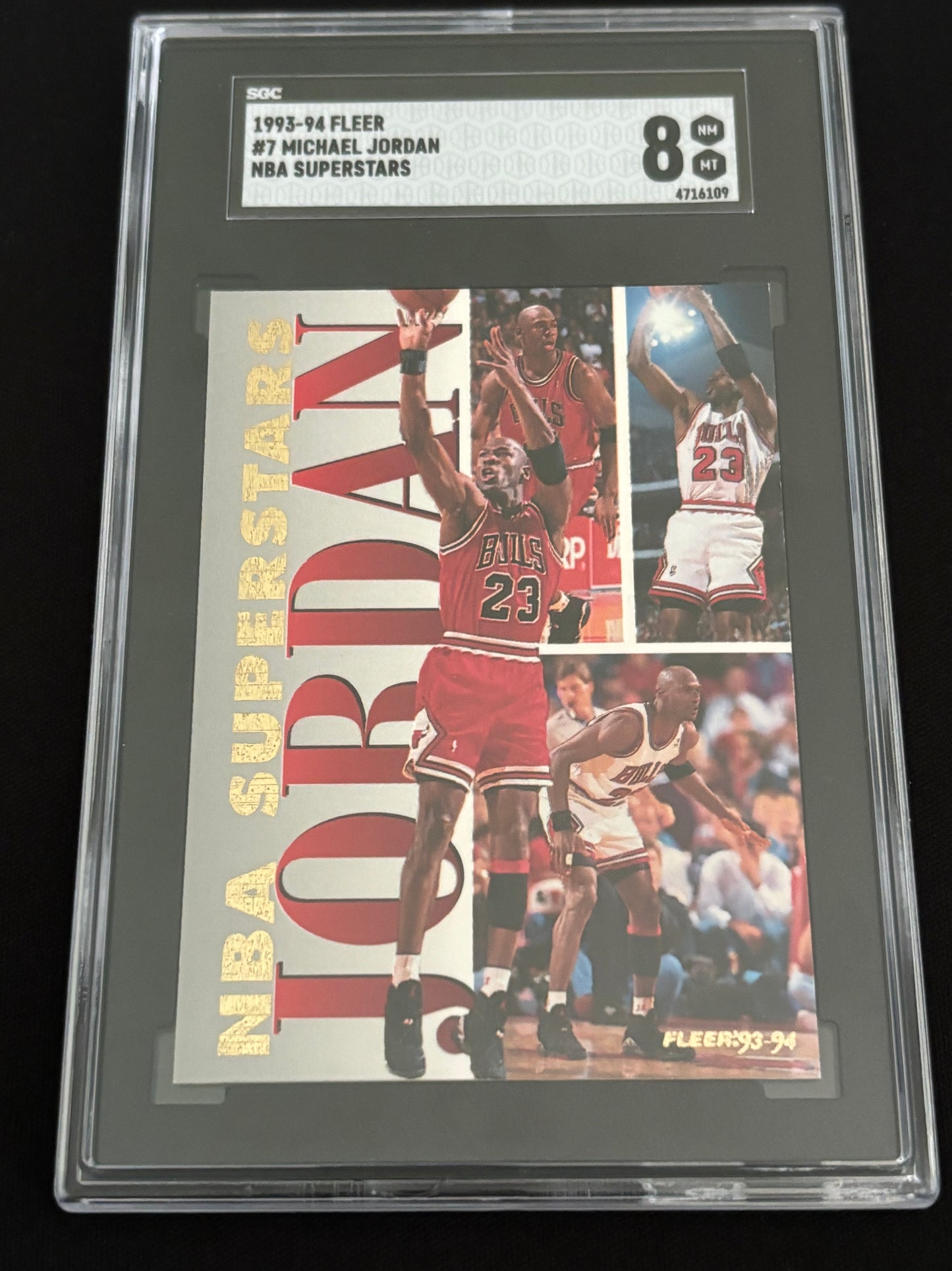 Michael Jordan Fleer NBA Superstars 7 of 20