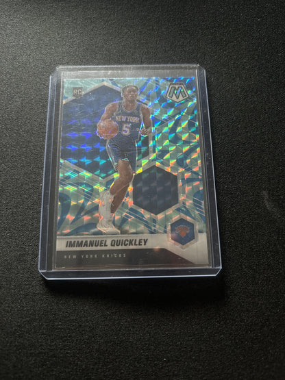 Immanuel Quickley Panini Mosaic Rookie #208 (Reactive Blue)