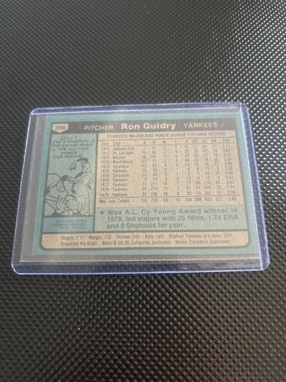 Ron Guidry 80 Topps #300