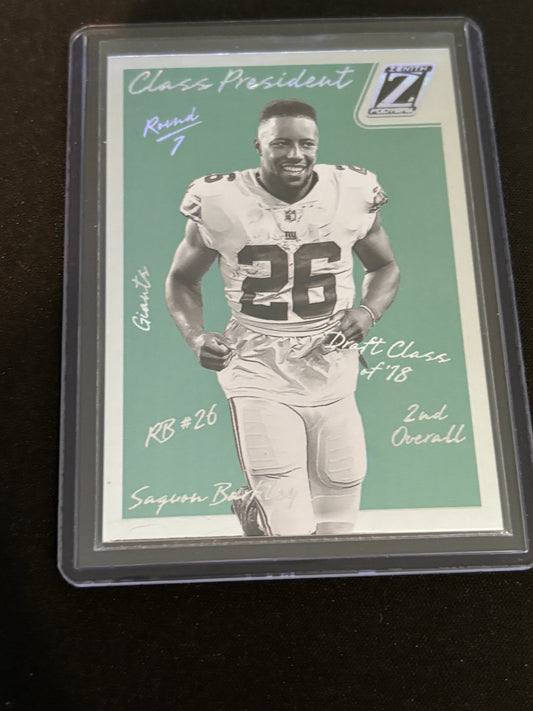 Saquon Barkley Panini Zenith CP-2018