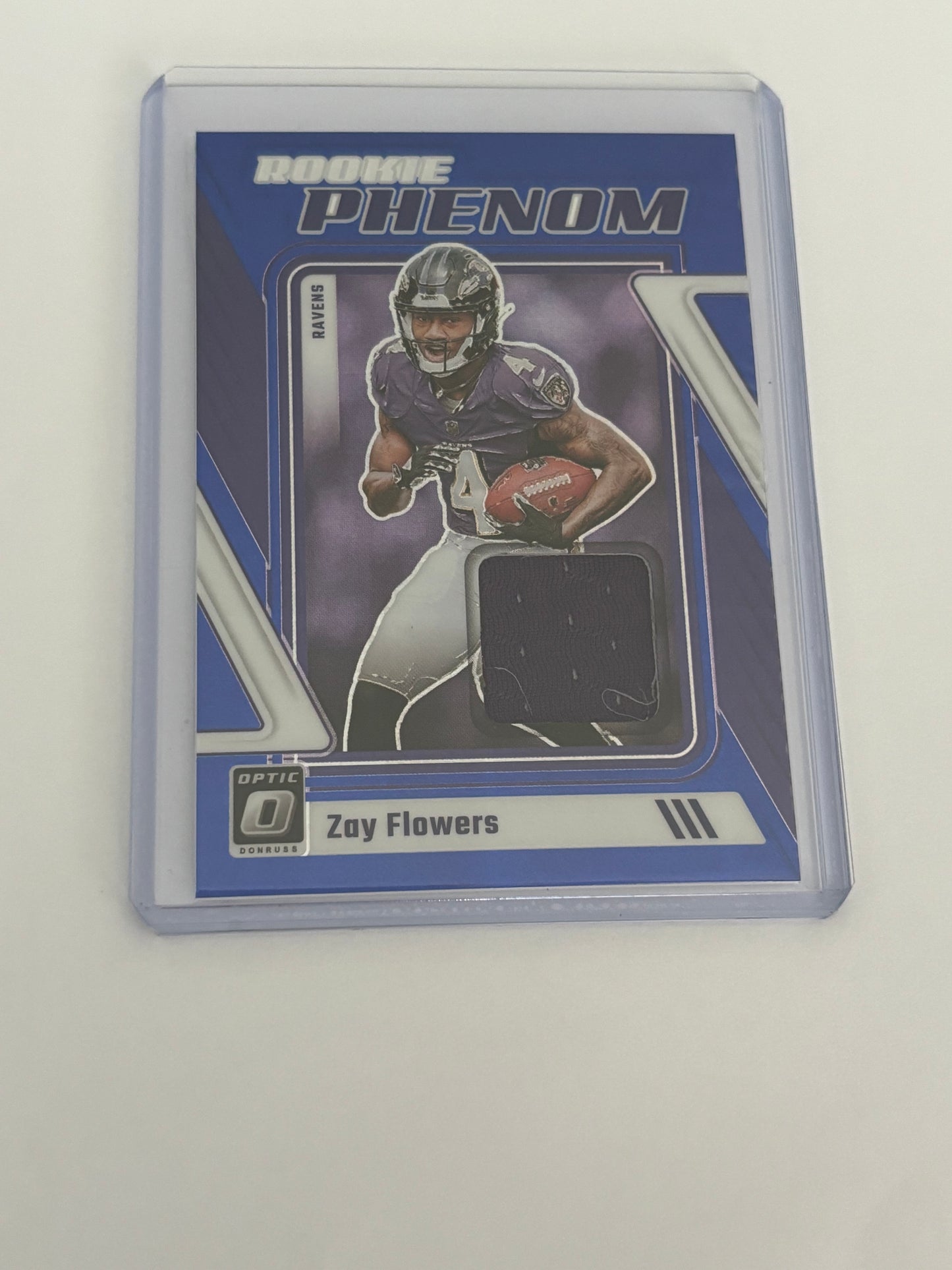 Zay Flowers Donruss Optic Patch Rookie Phenom RP-ZF